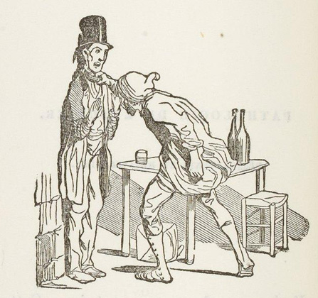 Должник и кредитор. Иллюстрация к книге «Физиология ростовщика» (1841)